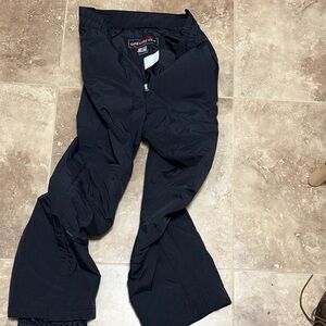 Obermeyer Men's Full Zip Black Ski Pants